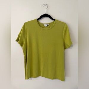 Pendleton 100% Cotton Tee Shirt Women XL Green Minimalist Capsule 90s Vintage
